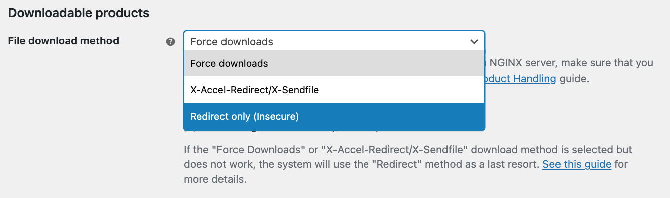 4 – Choosing the file delivery method