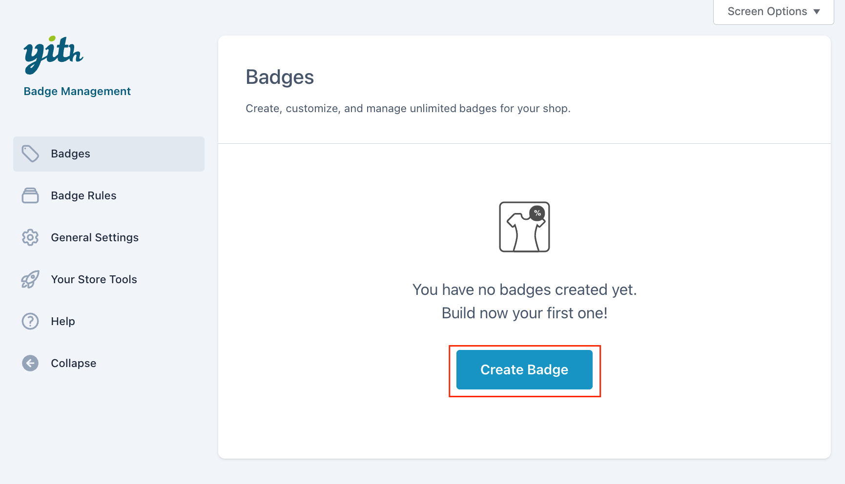 Create new badge