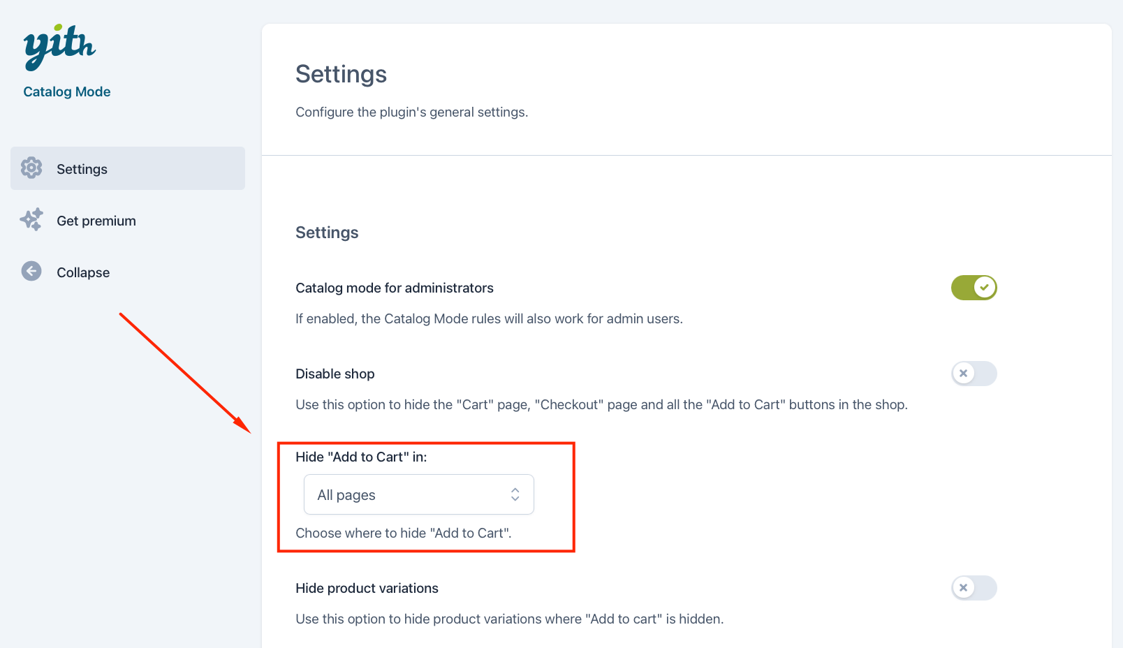 Hiding the “Add to Cart” button in all pages