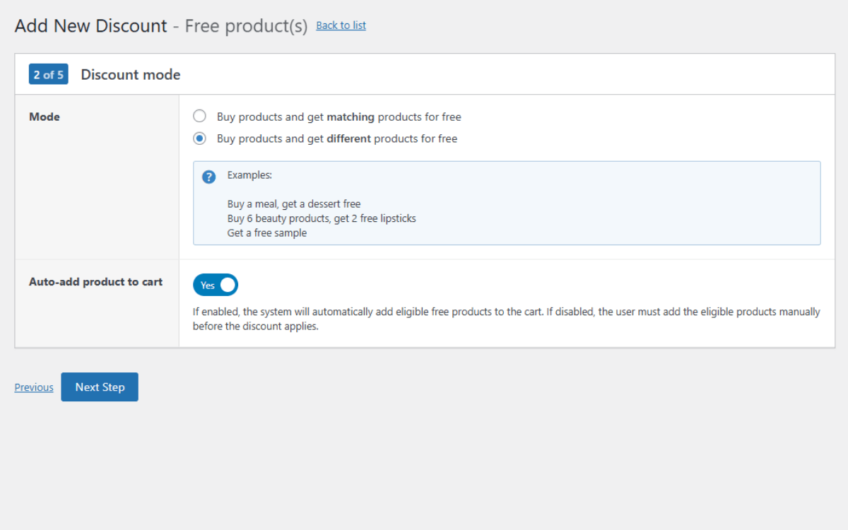 buy product get different product free