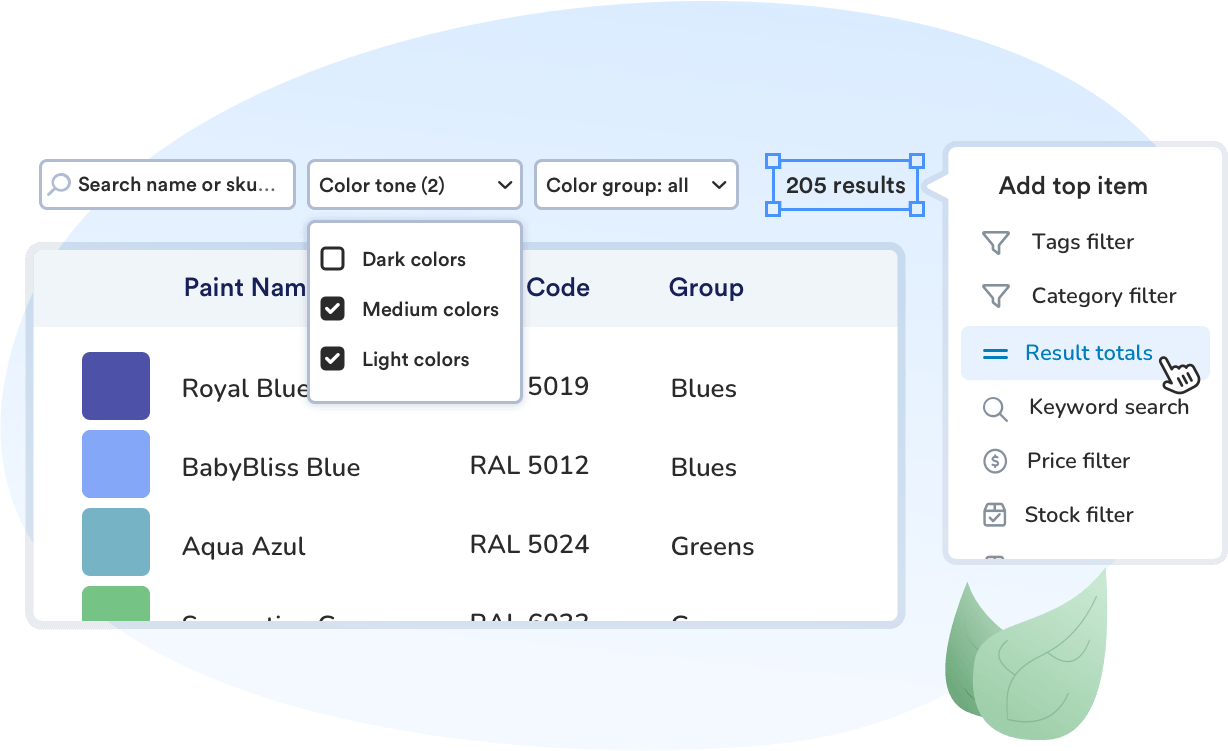 Add search & filters to your WooCommerce product table