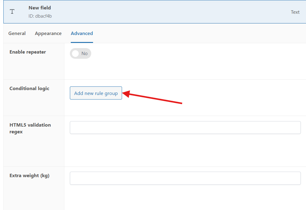 Select “Add new rule group”