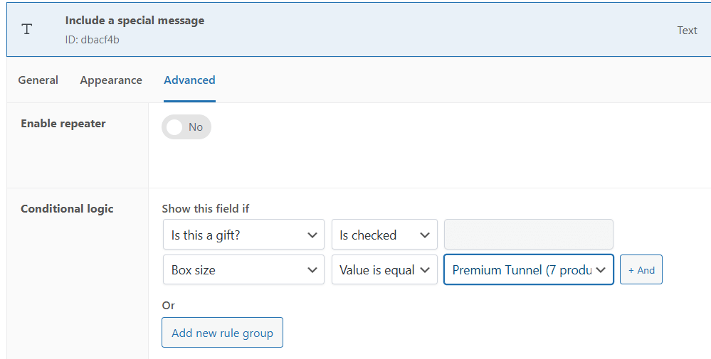 Example of “And” operator