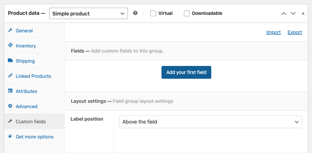 Adding a custom field with APF