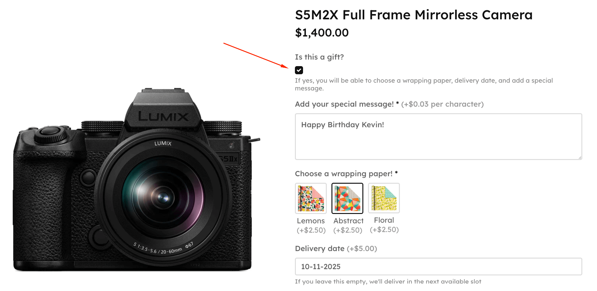 Showing how conditional fields work on the front end