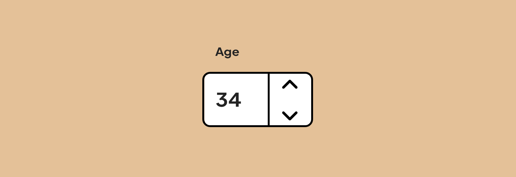 Number input illustration