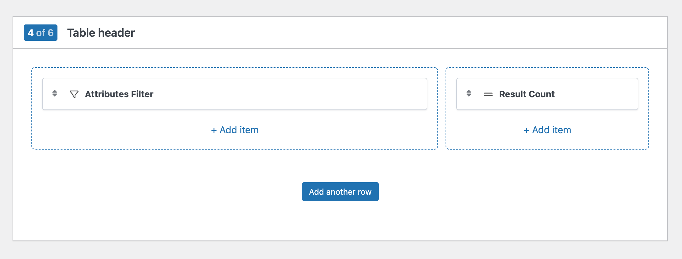 WooCommerce product table builder step 4 completed