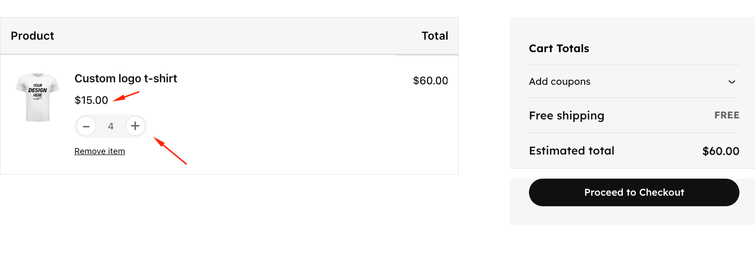Adding items below the first tier to check if the pricing is correct