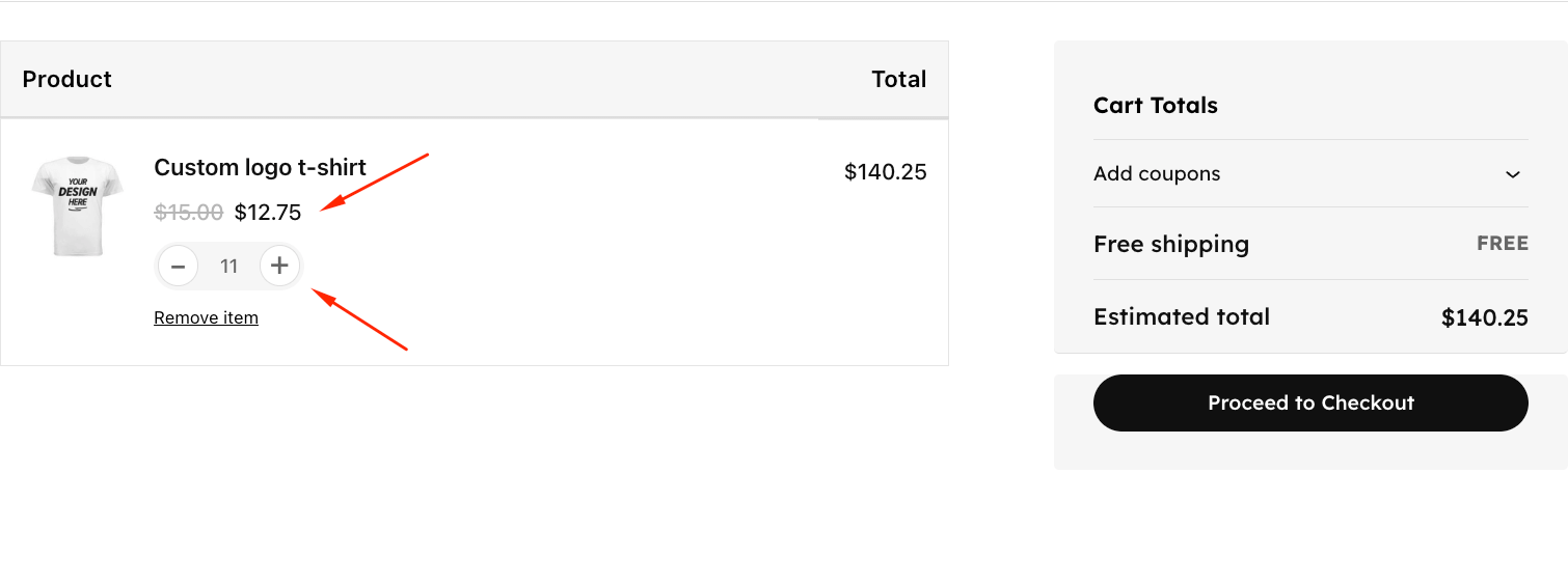 Adding items above the second tier to check if the pricing is correct