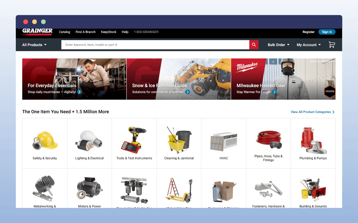 Grainger product page