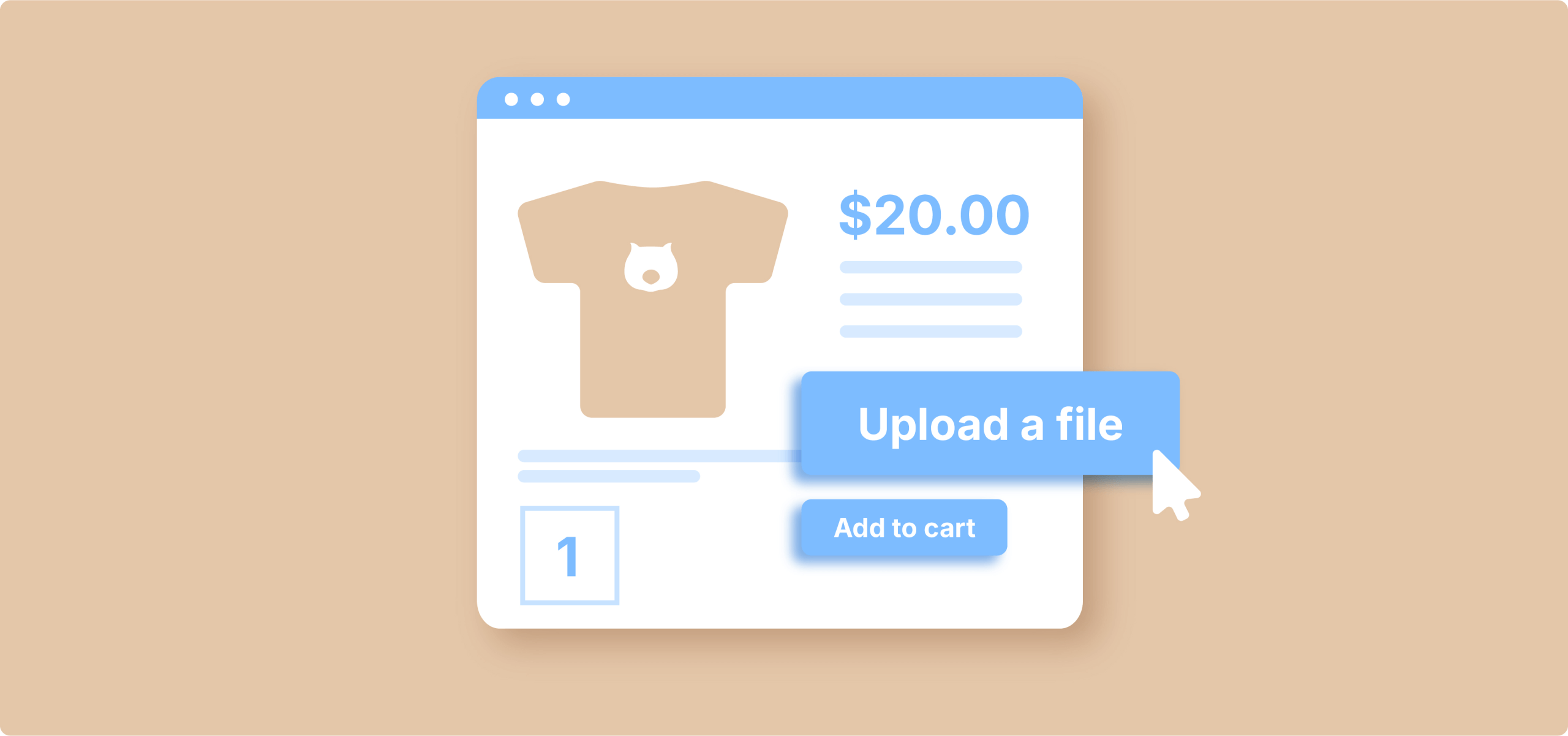 WooCommerce file upload illustration