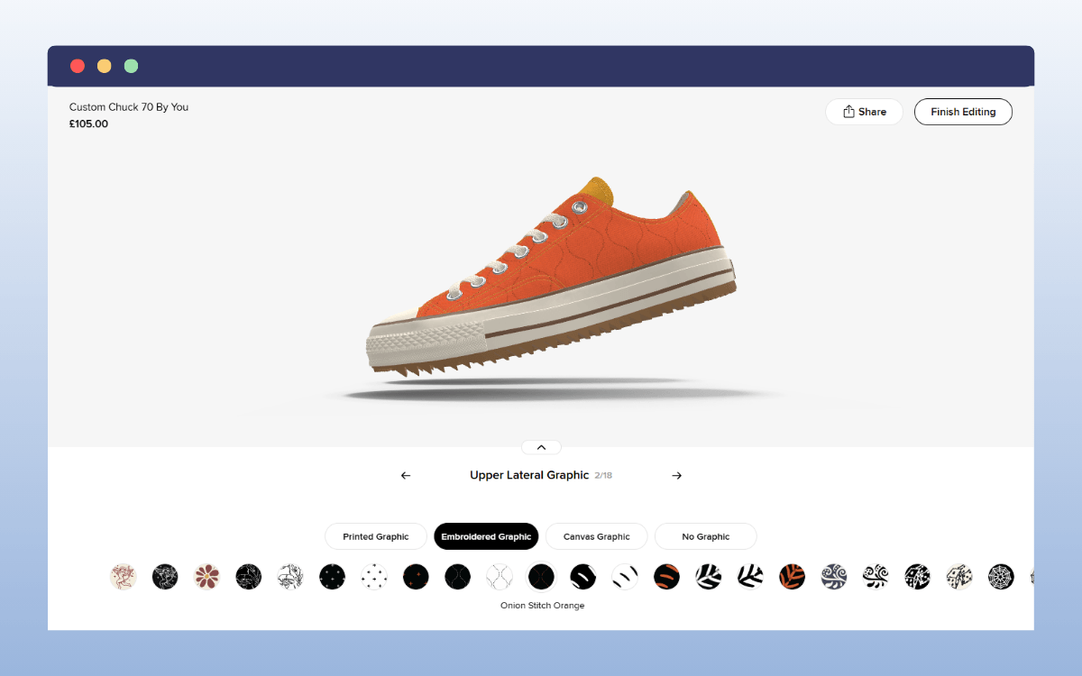 converse shoe customizer