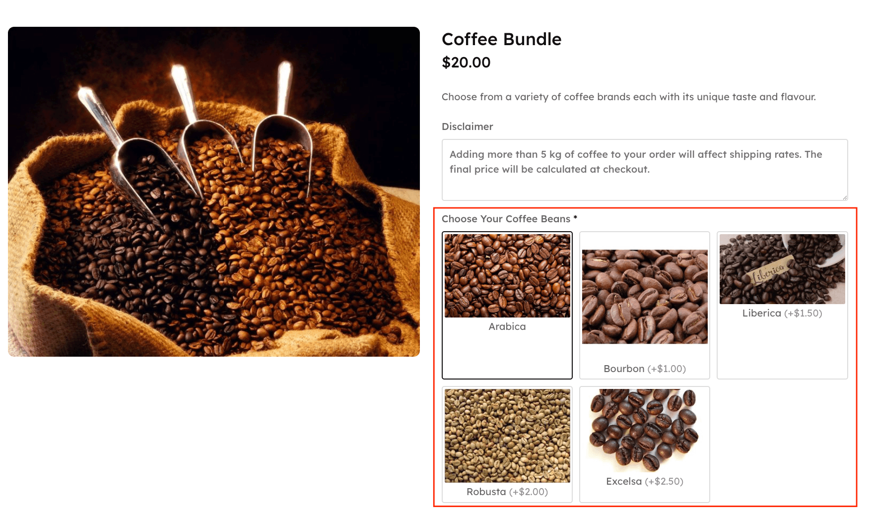 Image swatches with APF