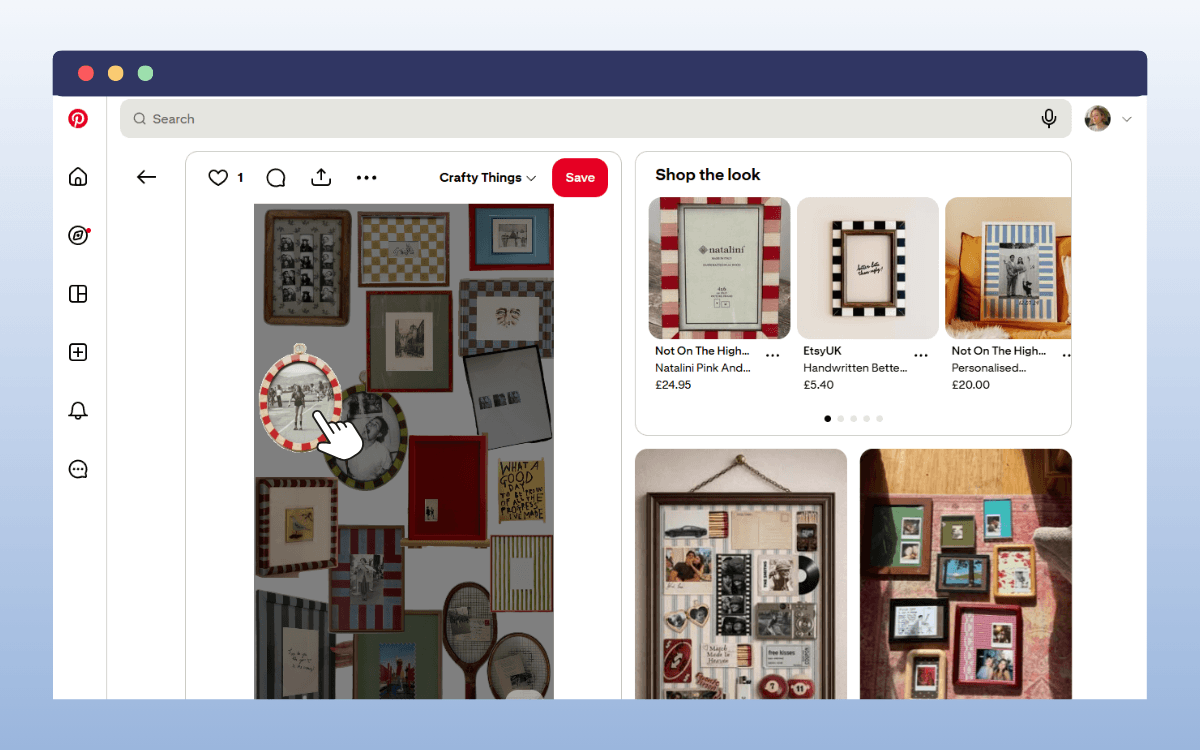 shoppable image pinterest