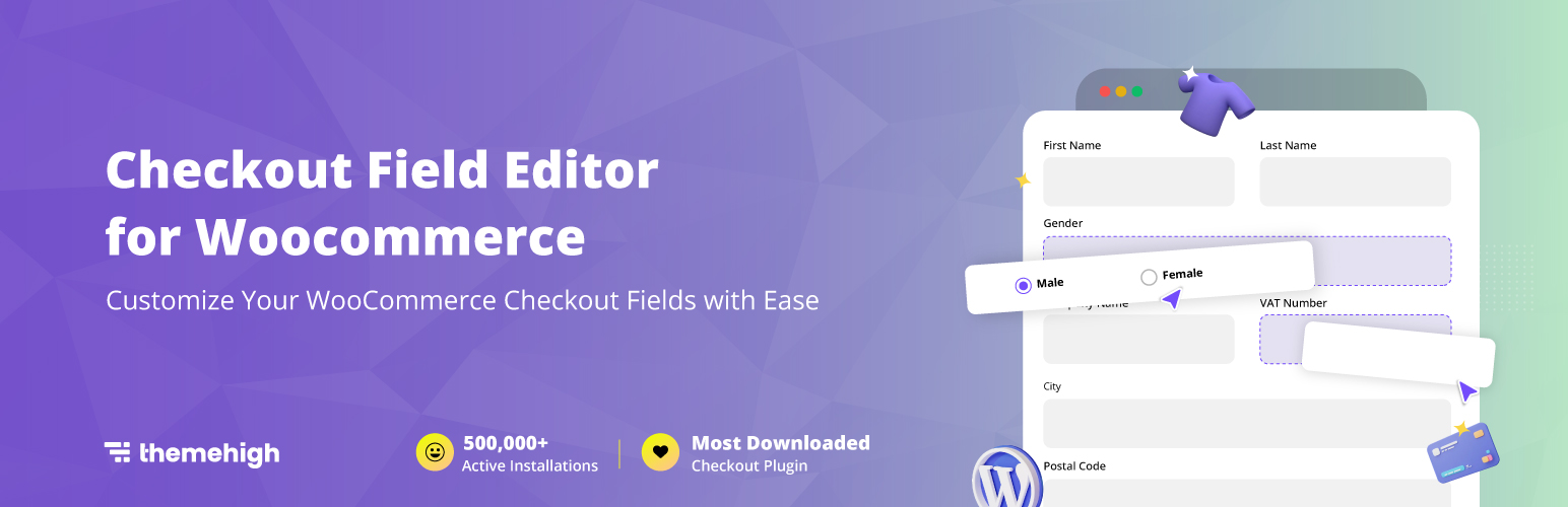 checkout field editor