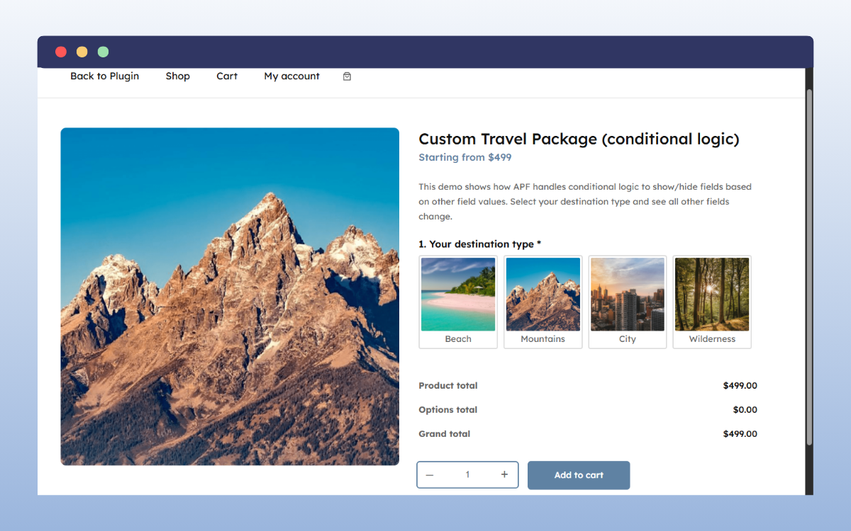 travel conditional logic
