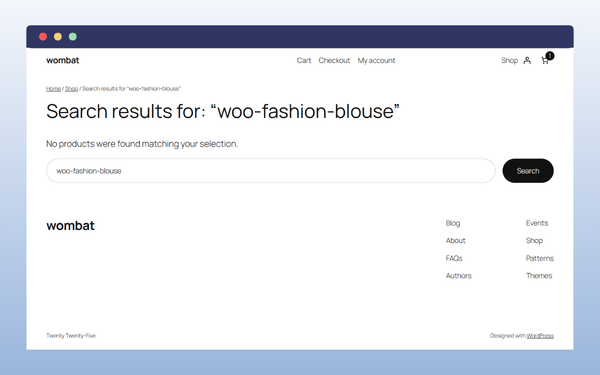 default sku woocommerce search