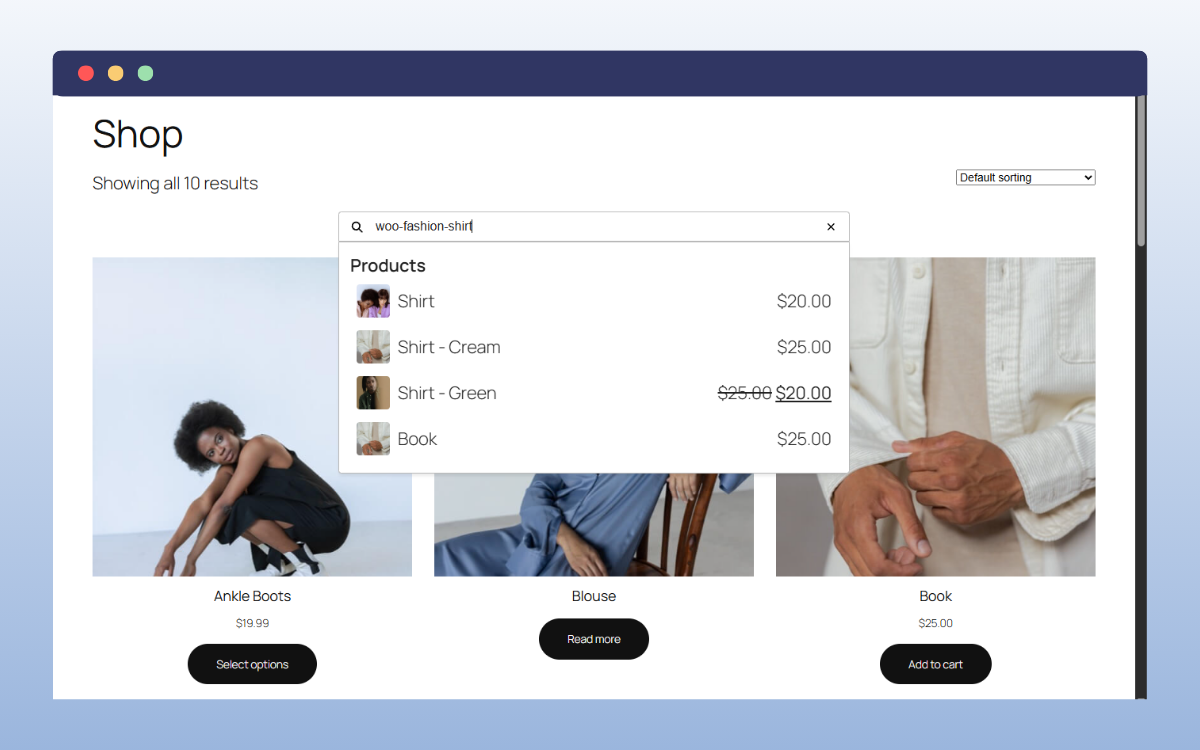 sku search woocommerce