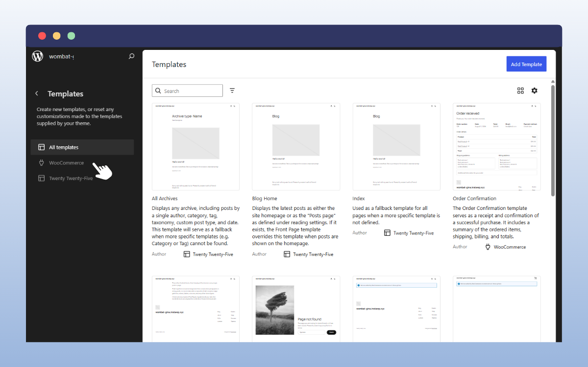 wordpress templates
